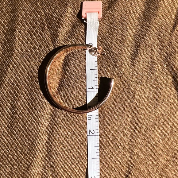 Coach Rose Gold Tone Earrings - New With Tags - Picture 3 of 3